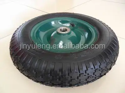 14 inches 3.50-8 inflatable rubber wheel , pneumatic wheel ,use for wheelbarrow , trolley