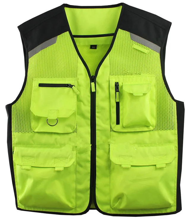 Custom High Vis Reflective Safety Motorcycle Vest - Buy Motorcycle Vest,Safety Motorcycle Vest