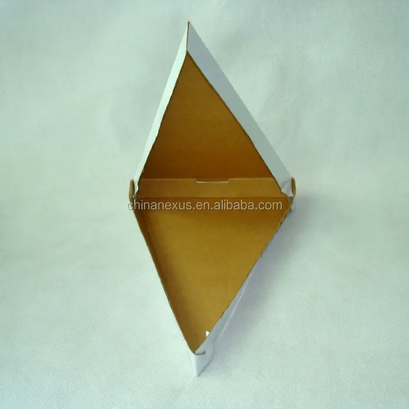2014 New Design Triangle Kraft Pizza Boxes,Wholesale And Customized