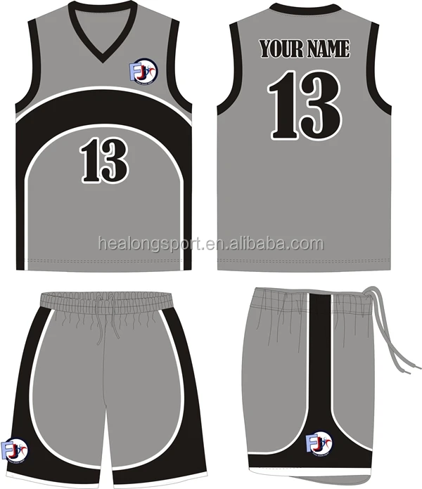 basketball jersey gray color