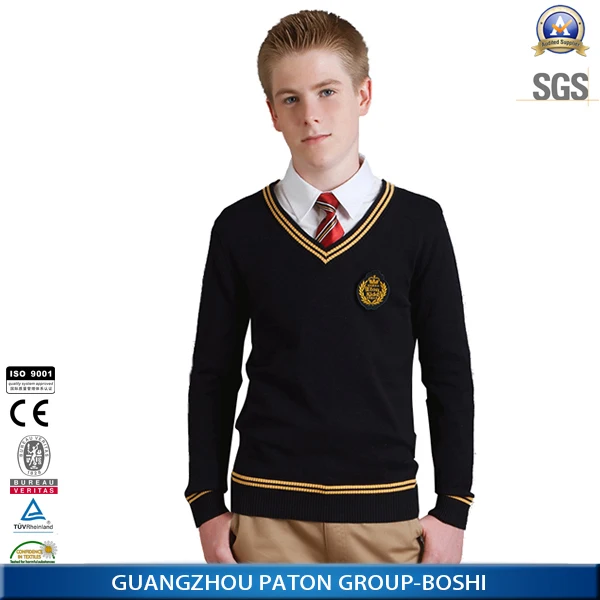 Primary School Uniform Scsw156 School Shirt And School Sweater - Buy ...