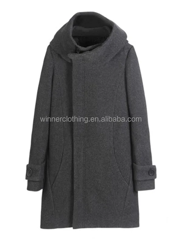 Manteau Turc Long En Laine D'hiver De Bonne Qualité Au Manteau Laine Bouillie Femme Hiver Noir Grande Taille Lâche