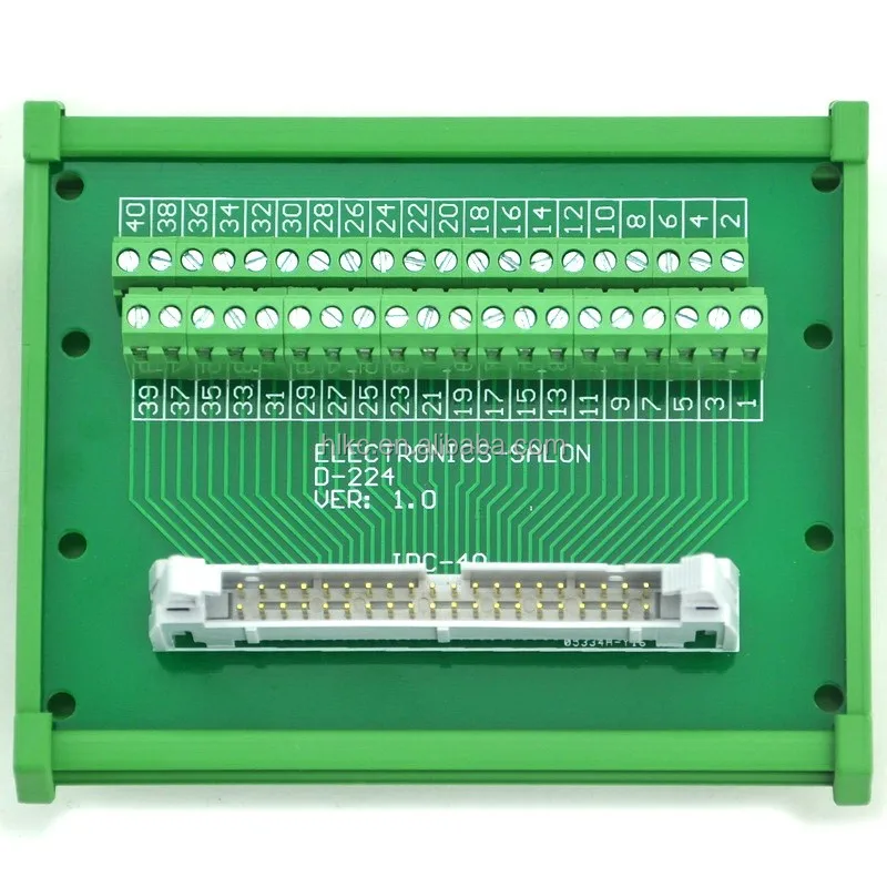 Breakout Board Terminal Block. Electronics-Salon IDC-50 DIN Rail Mounted Interface Module Breakout Board Terminal Block. Electronics-Salon IDC-50 DIN Rail Mounted Interface Module