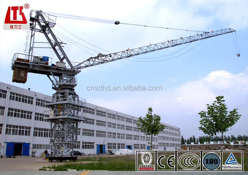 8t luffing tower crane,8t tower crane,tower cap with CE