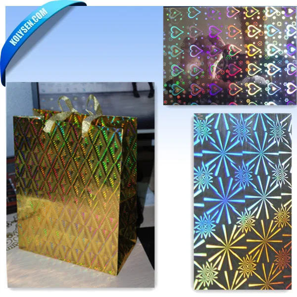 KOLYSEN Laser Printed Film Used For Hand Bag Packing with anti-counterfeiting mark