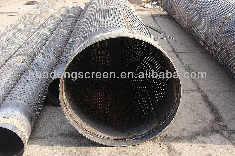 Galvanized Steel 2.5mm Slot Size Water Well Screen/slotted Pipe Screen