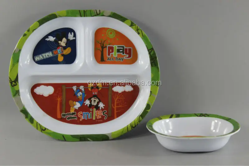 A5 Melamine Dinner Plate And Bowl For Baby