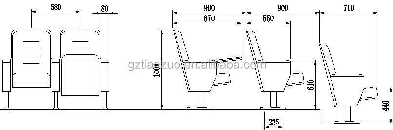 Auditorium Chair Dimensions | tunersread.com