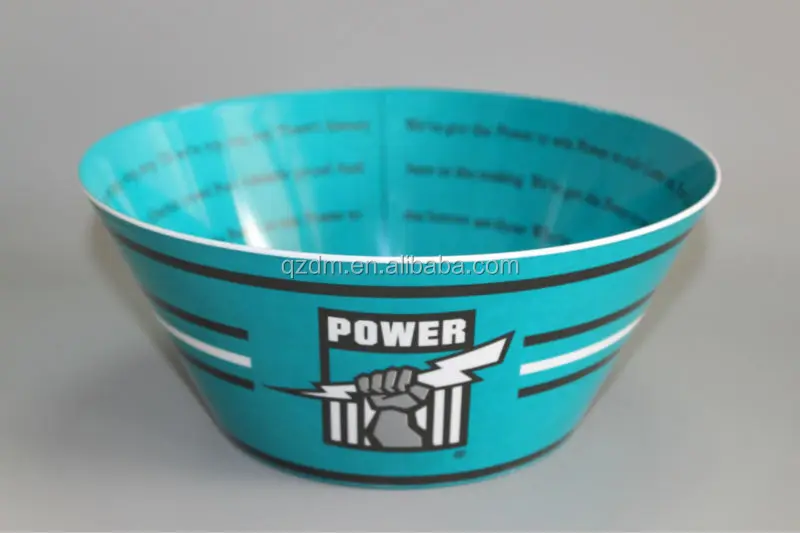 Double Side Printing Large Melamine Salad Bowls For Sport Team