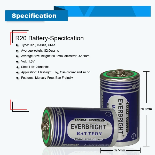 2015 Super Leak Proof Um11.5v D Battery For Automatic Paper Dispenser