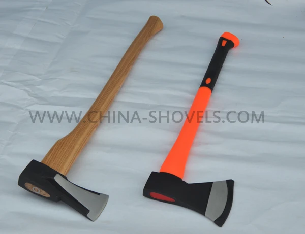 axe splitting mauls with plastic coating fiberglass handle