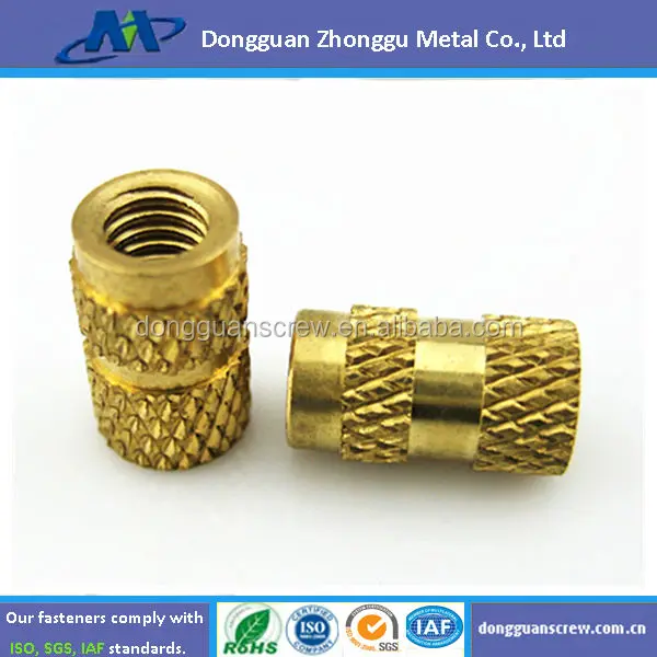 Ultrasonic Brass Threaded Inserts For Plastics,Furniture Insert Nuts