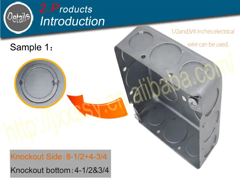 Electrical Knockout Galvanized Metal 4x4 Emt Junction Box Buy 4x4