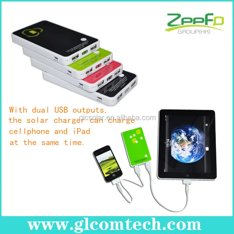 Dual Usb Outputs Solar Japan Mobile Phone Charger For Ipad And Iphone