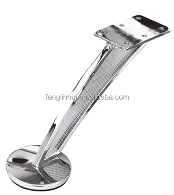 Chrome Furniture Feet Designs 120mm Metal Curved Chrome Furniture Feet Legs For Sofas F211
