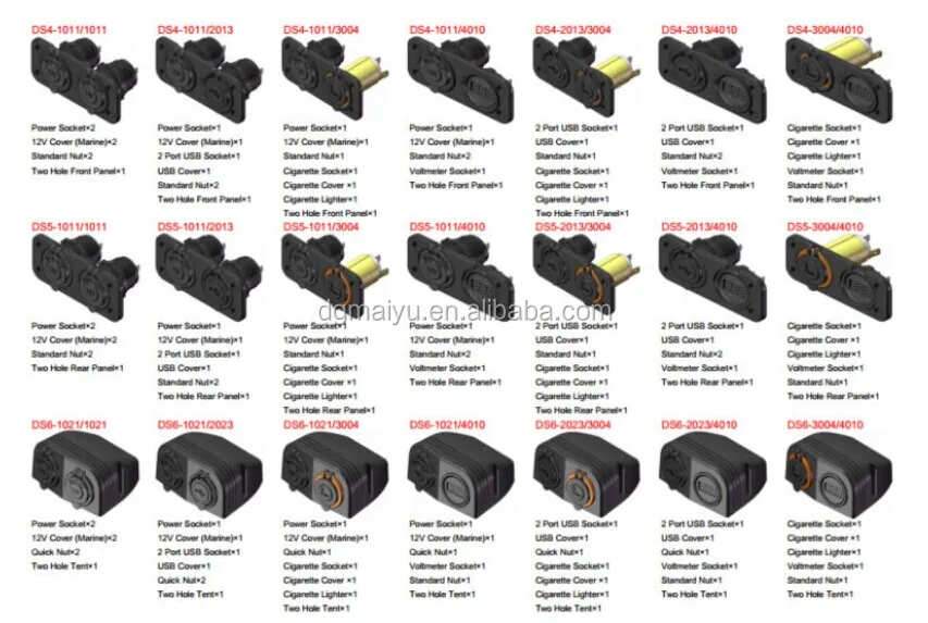 12v Marine Rocker Switch Panel Electrical Socket Usb 12v Marine Rocker Switch Panel Electrical Socket Usb For Boat