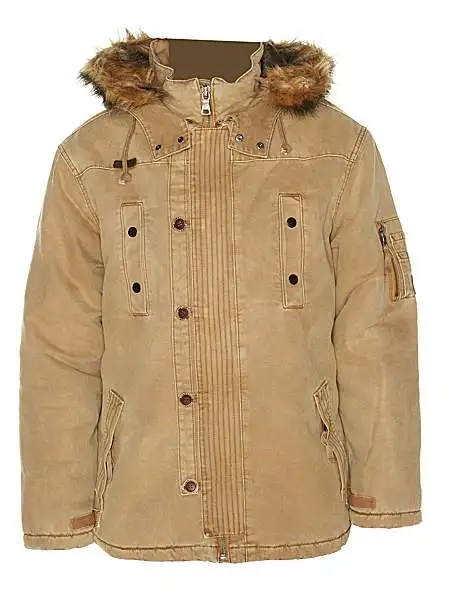 men's winter jacket fur hood