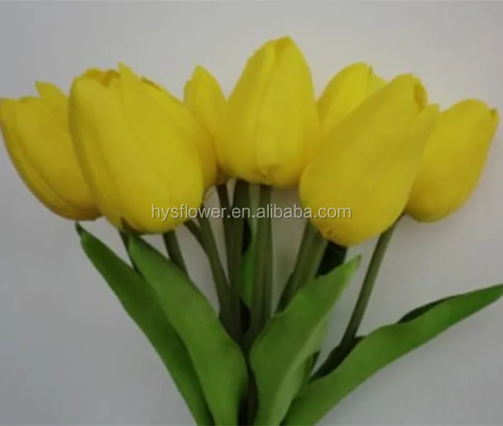 Real Touch 12 Heads Pu Royal Blue Tulips Bouquet Flower,Decoration Artificial Tulip Flower Buy