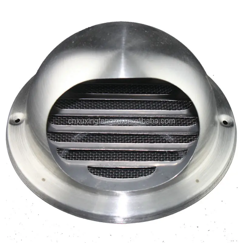 Stainless Steel Outlet Inlet Indoor Wall Round Air Louver Vent With