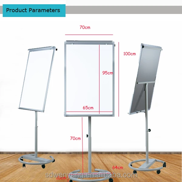 Mobile Whiteboard Standard Magnetic dry erase whiteboard flip chart stand