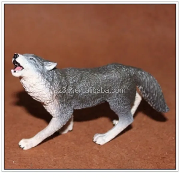 Hot Toys Cheap Small Plastic Toys Wolf Figurine/custom