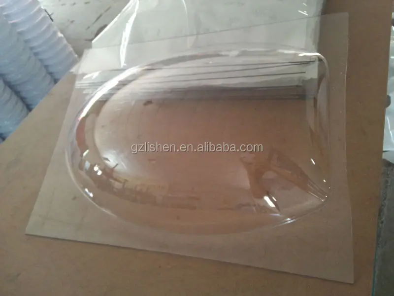 Custom made Polycarbonate Outdoor clear plastic street Light Lamp Cover