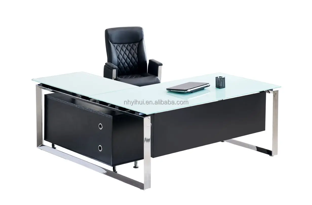 2014 Hot Sale Office Furniture Tempered Glass Executive Desk Buy