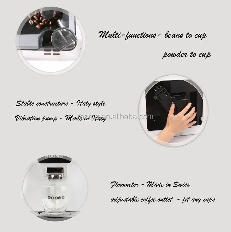 Commercial automatic Espresso machine/one touch Cappuccino RM-A8H, View ...
