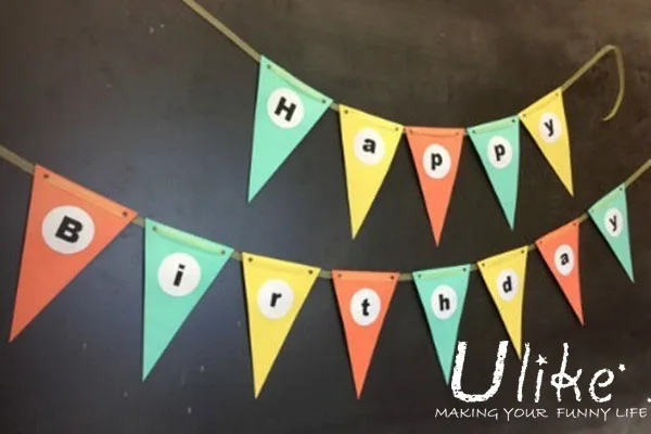 paper letters for banner