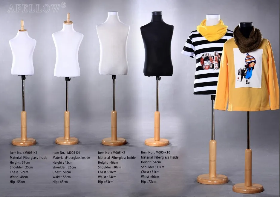 M005k4 Jonge Kinderen Mannequin Torso Etalage Voor Koop Goedkope