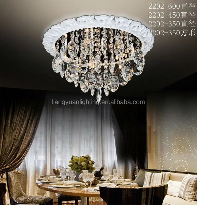 2014 new gypsum arrival K9 crystal ceiling light 12V G4 halogen lamp LED