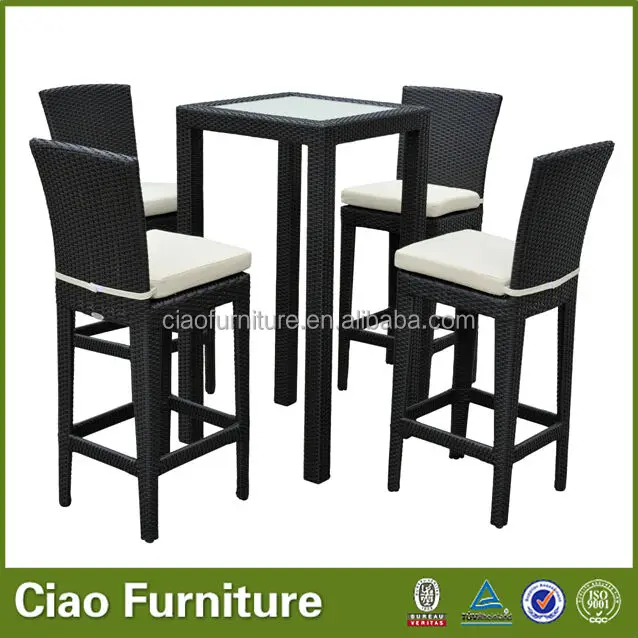 Foshan Simple Design Rattan Cheap Outdoor Bar Sets - Buy Cheap Outdoor