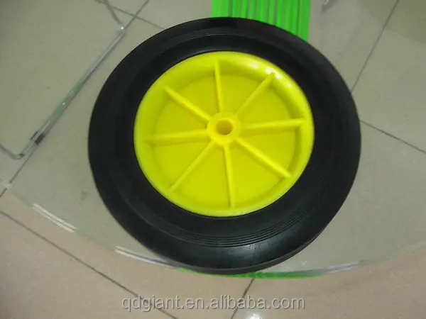 Rubber Molded 6" x 1.5" solid wheel W/ 1/2" Bore
