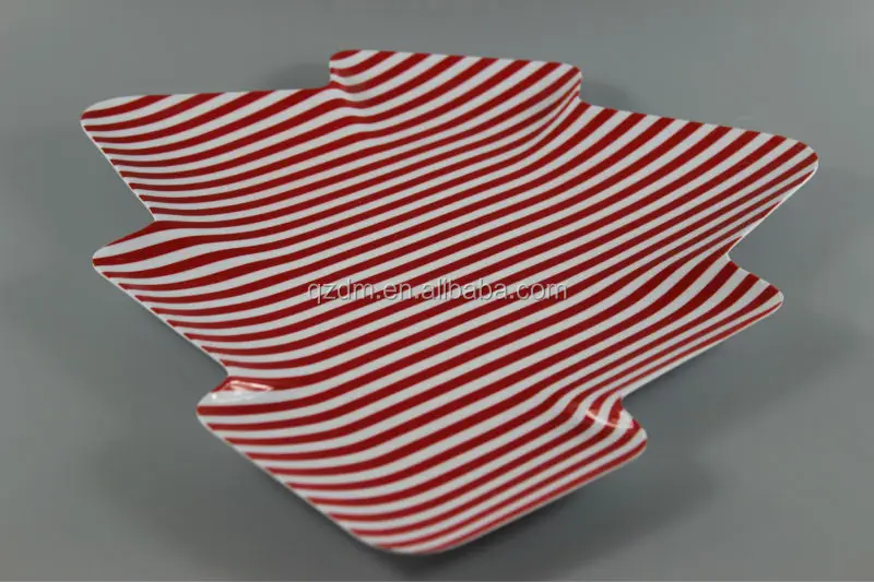Christmas Tree Shaped Melamine Dessert Plates
