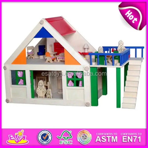 New Kids Wooden House Toy,Popular Children Wooden House Toy And Hot