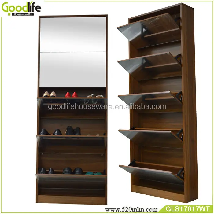 Sliding Door Shoe Cabinet Vertical Shoe Rack Gls17017 Buy