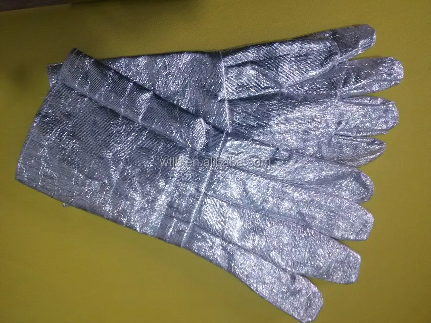 Aluminized Heat Resistant Glove Cotton Fiberglass Cloth Buy Thermal