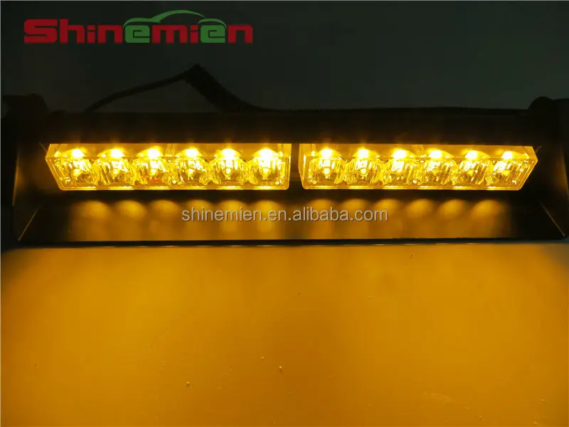 Car 12v Waterproof Led Flashing Strobe Light Car Dash Deck Strobe Flash