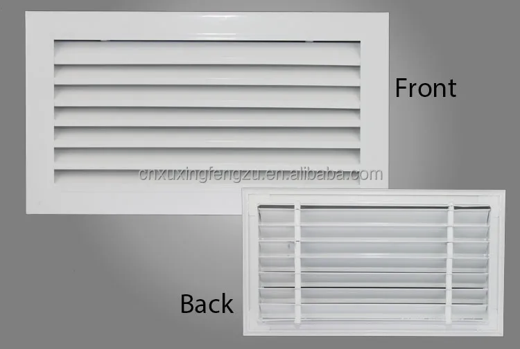 Hvac Aluminum Louver Air Grille For Decorative Outdoor Air Conditioner
