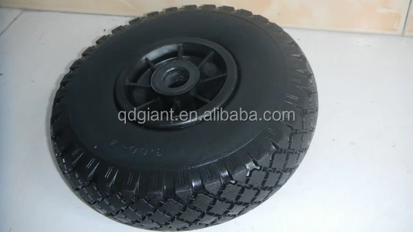 flat free pu foam wheels 3.00-4