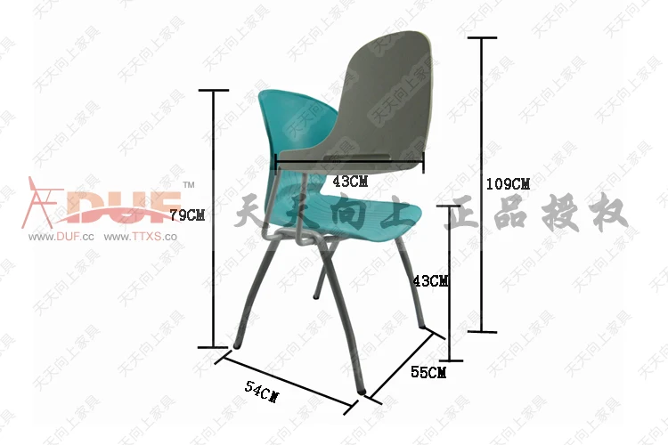 Commercial Class Room Chair With Tablet Arm School Stack Chairs