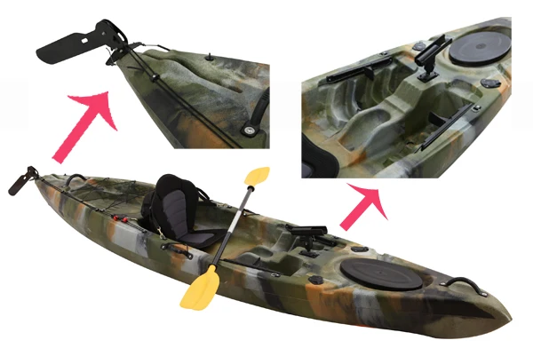 Kudo Vendedor Caliente Kayak Con Soporte De Caña De Pesca Océano Kayak