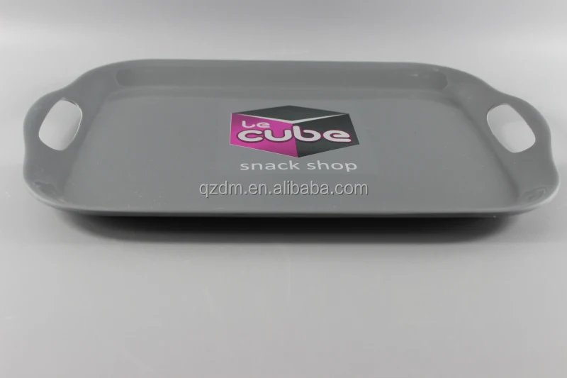 18 inch Melamine tray two handle Plastic tray Customize
