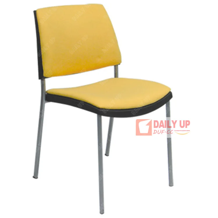 Upholstered Cafe Metal Chair Comfortable Plastic Seat Cushion Fabric Occasional Fast Food Restaurant Chairs