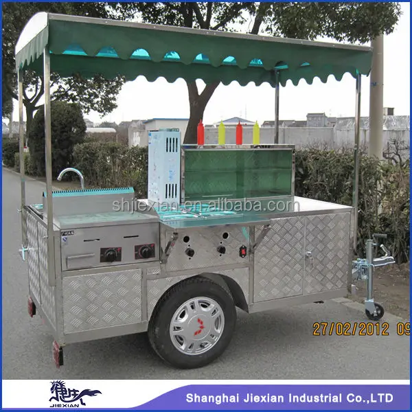 2016 Customized Jxhs200d Commercial Hot Dog Cart With Gas For Sale