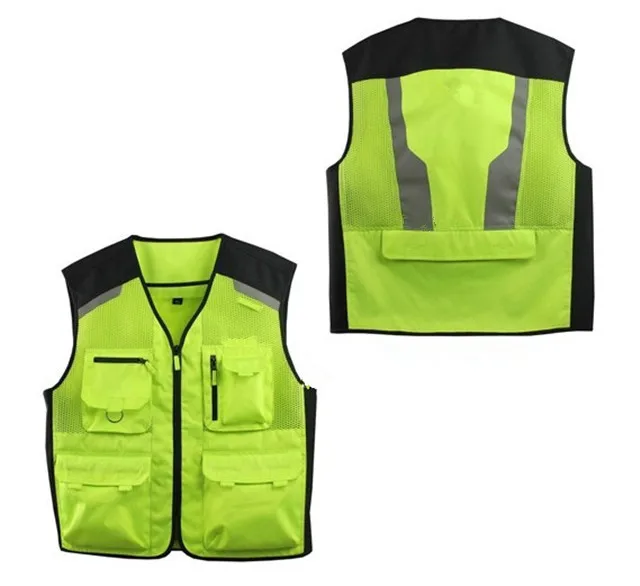 Custom High Vis Reflective Safety Motorcycle Vest - Buy Motorcycle Vest ...