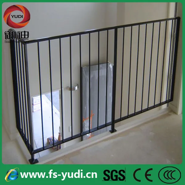 Exterior Negro Mate Jardín Hierro Forjado Barandillas - Buy Barandillas