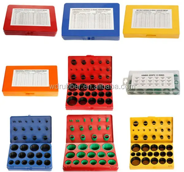 419Pcs AS568 / metric/JIS NBR o ring kit or o ring box or o ring set ...