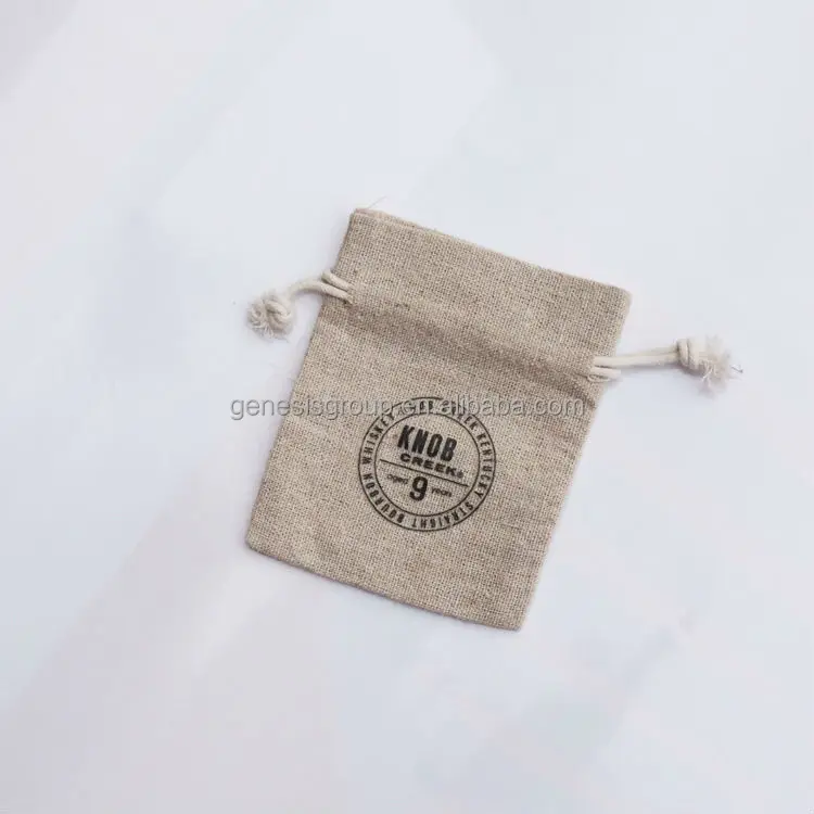 Cheap Custom Linen Gift Pouch With Hemp Drawstring Buy Linen Gift