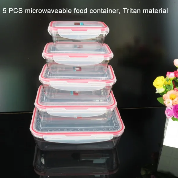 Lula Unbreakable Clear As Glass Housewares Food Grade Keep Food Fresh Tritan Boxes With Locking